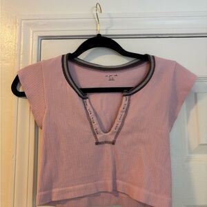 Urban Outfitters Go for Gold Pink Crop Top. Excellent Condition.